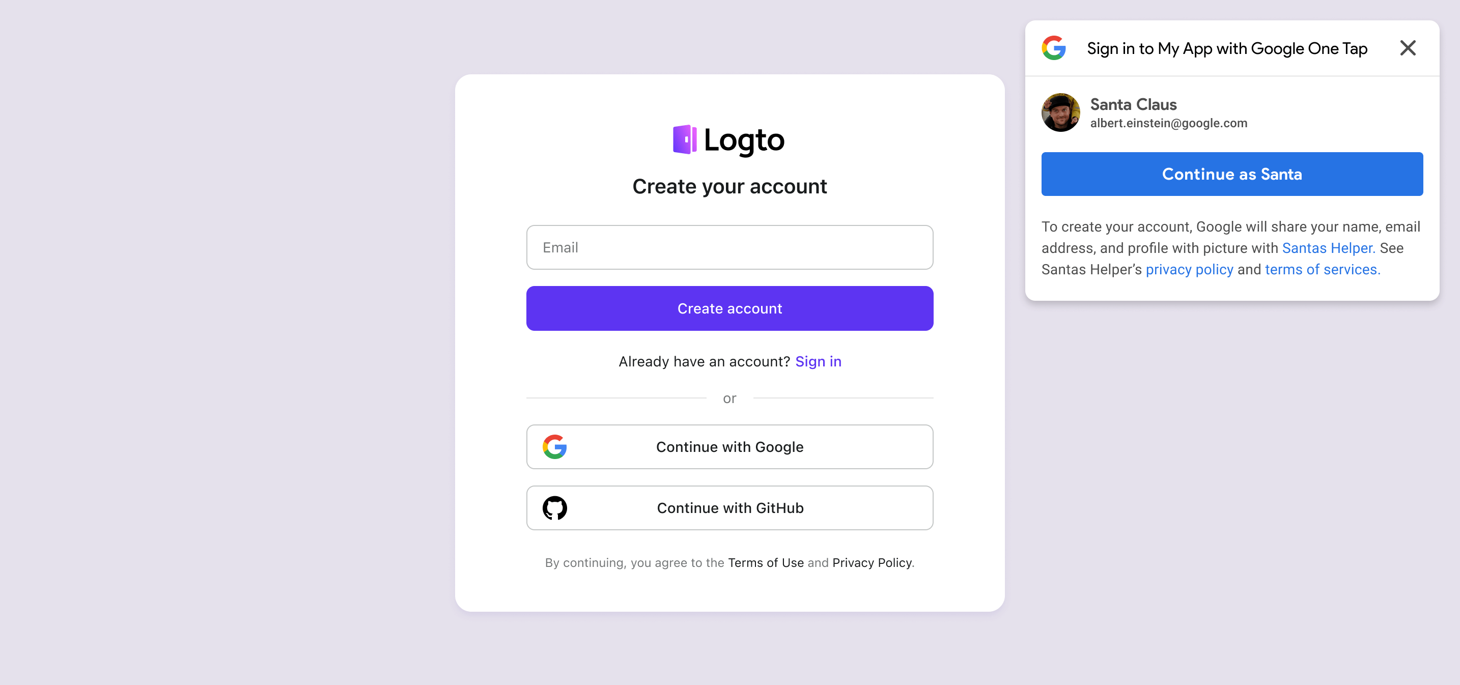 Habilitar Google One Tab en la experiencia de inicio de sesión